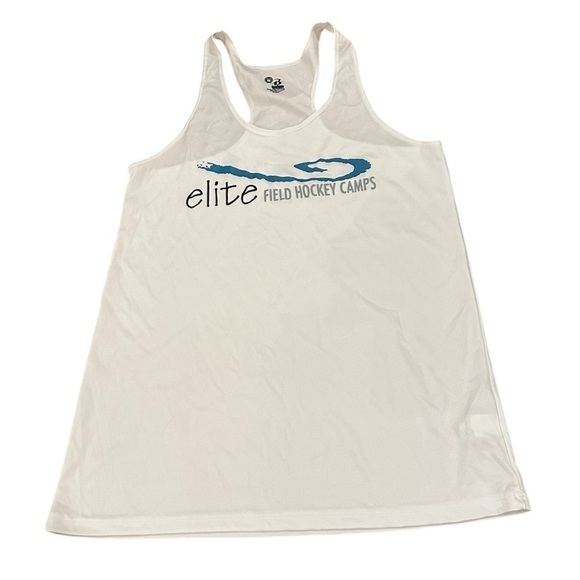 Badger Elite Field Hockey Camps White Tank Top Medium - Picture 1 of 4